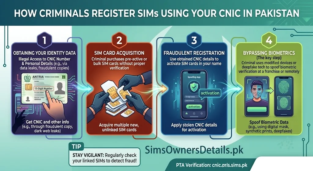 How Criminals Register SIMs Using Your CNIC in Pakistan