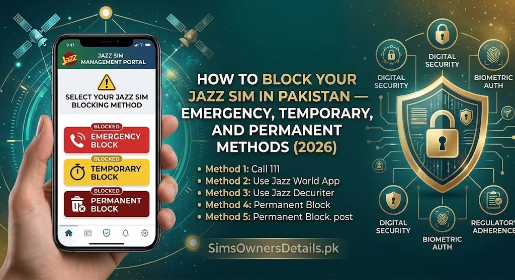 How to Block Your Jazz SIM in Pakistan — Emergency, Temporary, and Permanent Methods (2026)