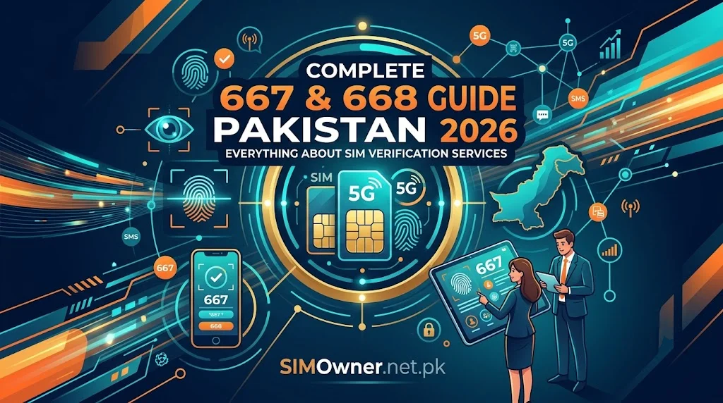 Complete 667 & 668 Guide Pakistan 2026 — Everything About SIM Verification Services