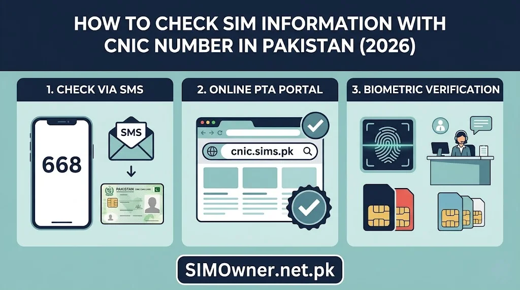 How to Check SIM Information With CNIC Number in Pakistan