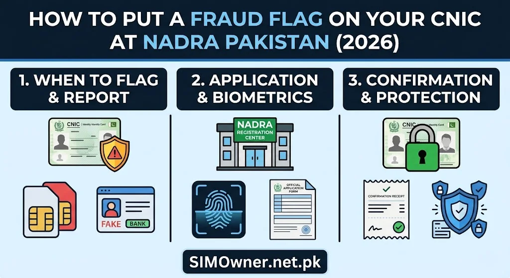 How to Put a Fraud Flag on Your CNIC at NADRA Pakistan