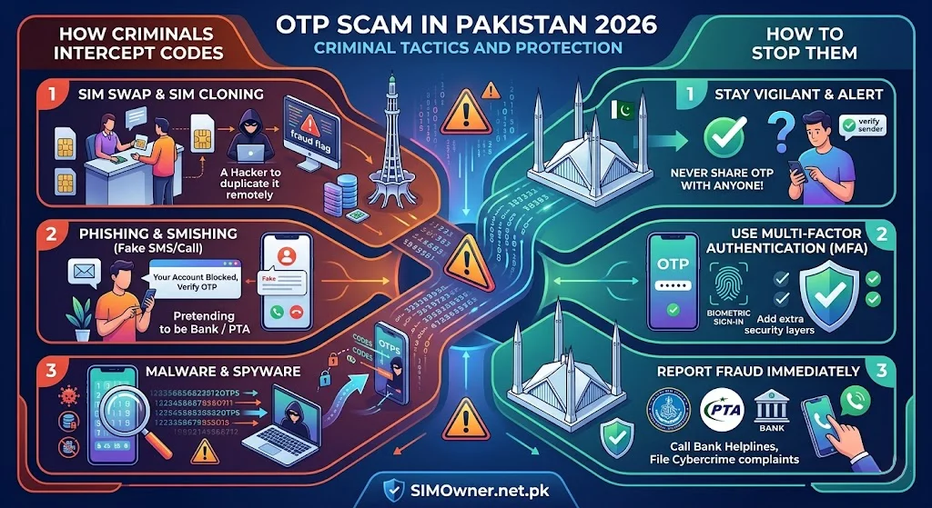 OTP Scam in Pakistan 2026 — How Criminals Intercept Your Codes and How to Stop Them
