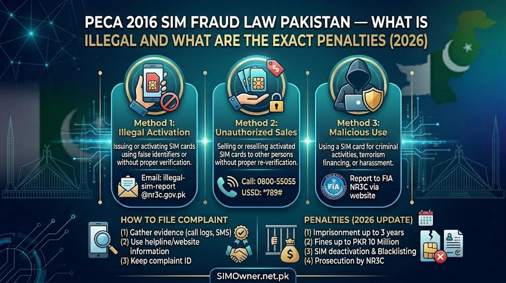 PECA 2016 SIM Fraud Law Pakistan — What Is Illegal and What Are the Exact Penalties (2026)